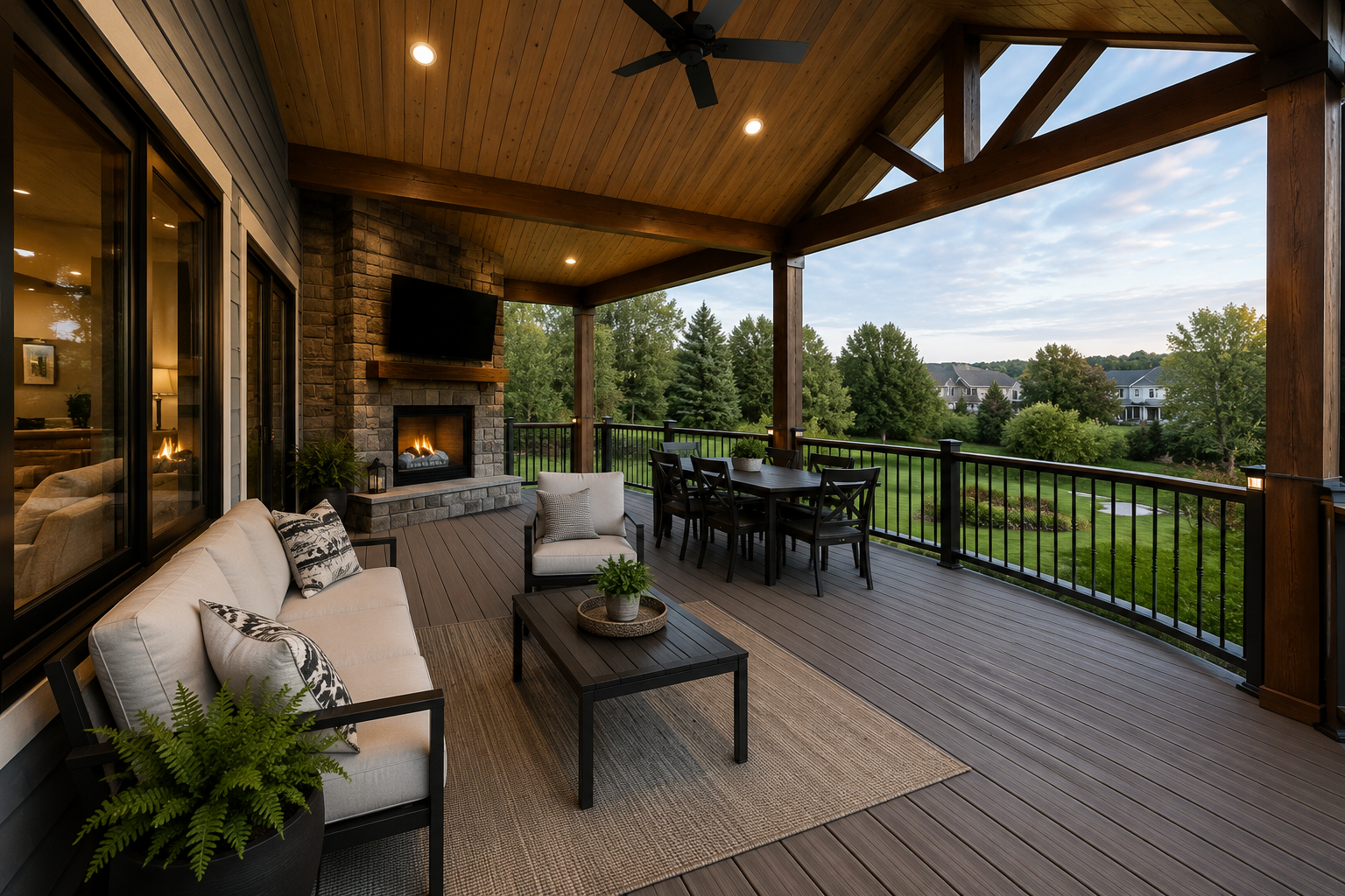 Covered Pergola Deck